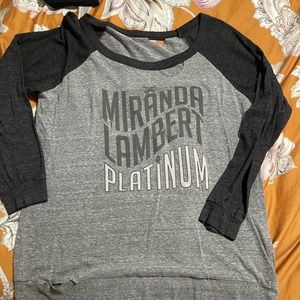 Womens distressed 3/4 sleeve